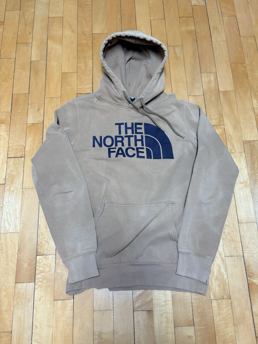 The North Face Hoodie Sweatshirt Mens Medium Tan Brown Pullover Hoodie